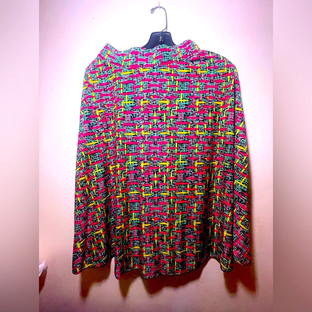 Colorful Patterned Women's Skirt